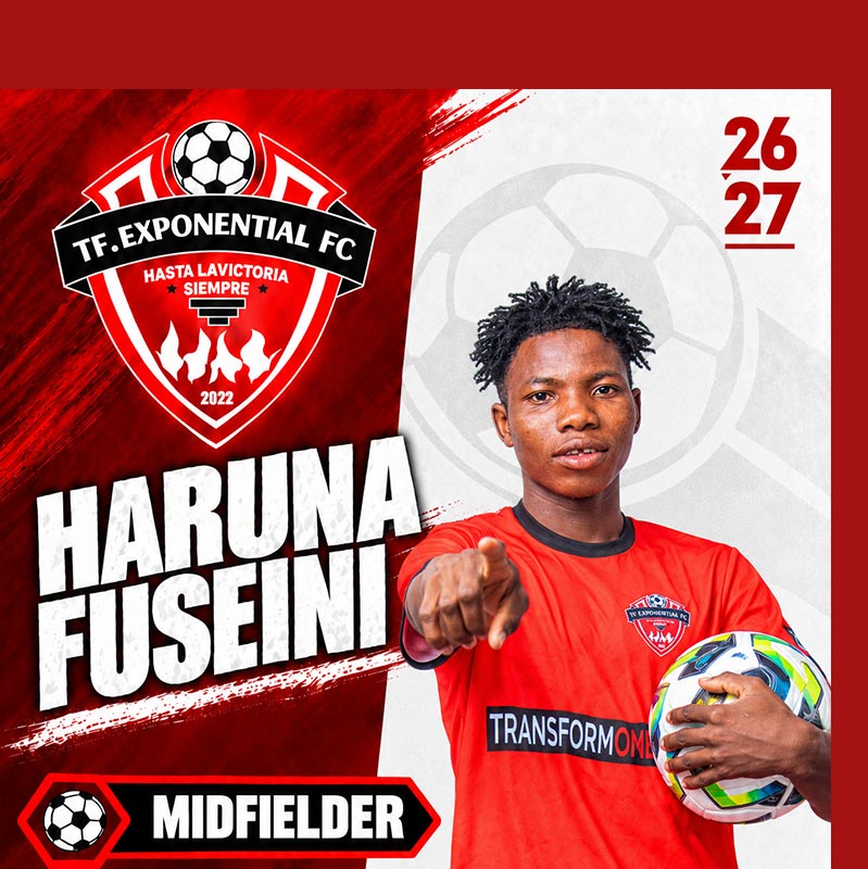 HARUNA FUSEINI, #0 Midfielder for TF Exponential FC