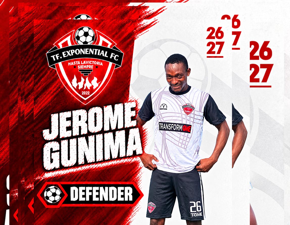 JEROME GUNIMA , #0 Defender for TF Exponential FC