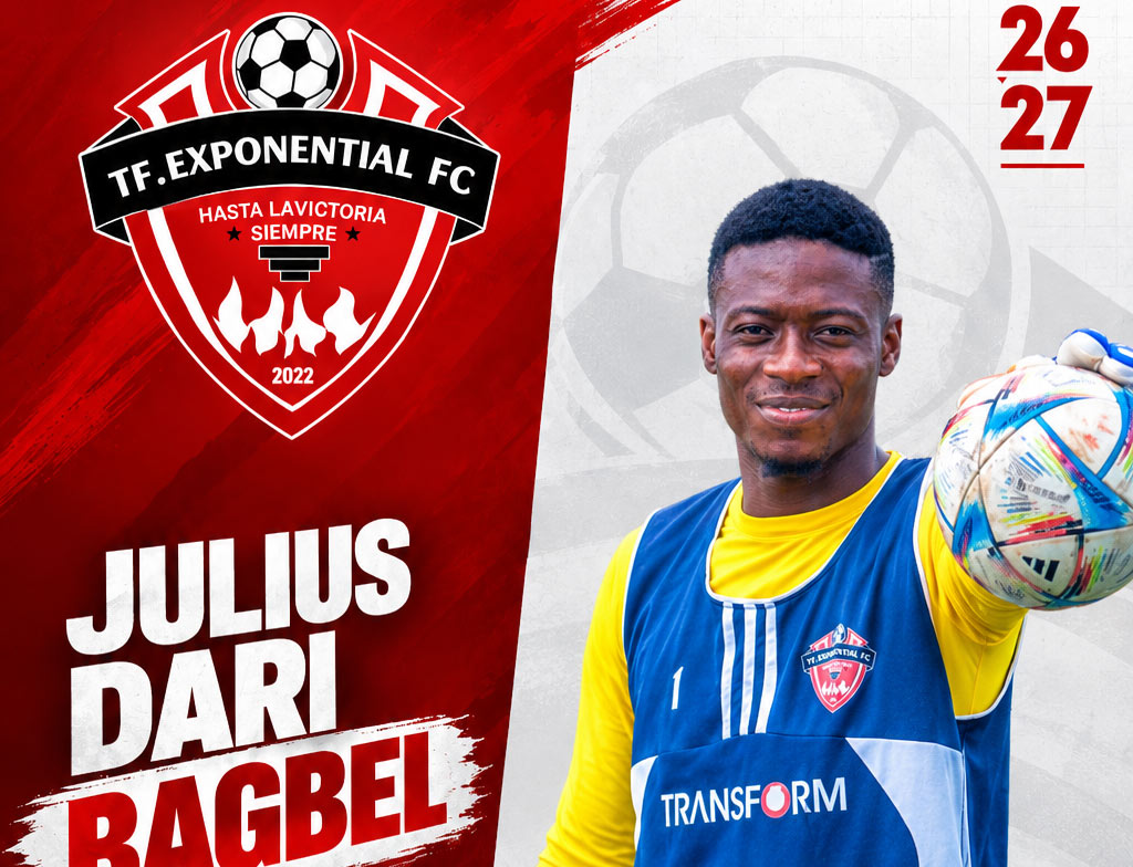 JULIUS DARI BAGBEL, #0 Goalkeeper for TF Exponential FC