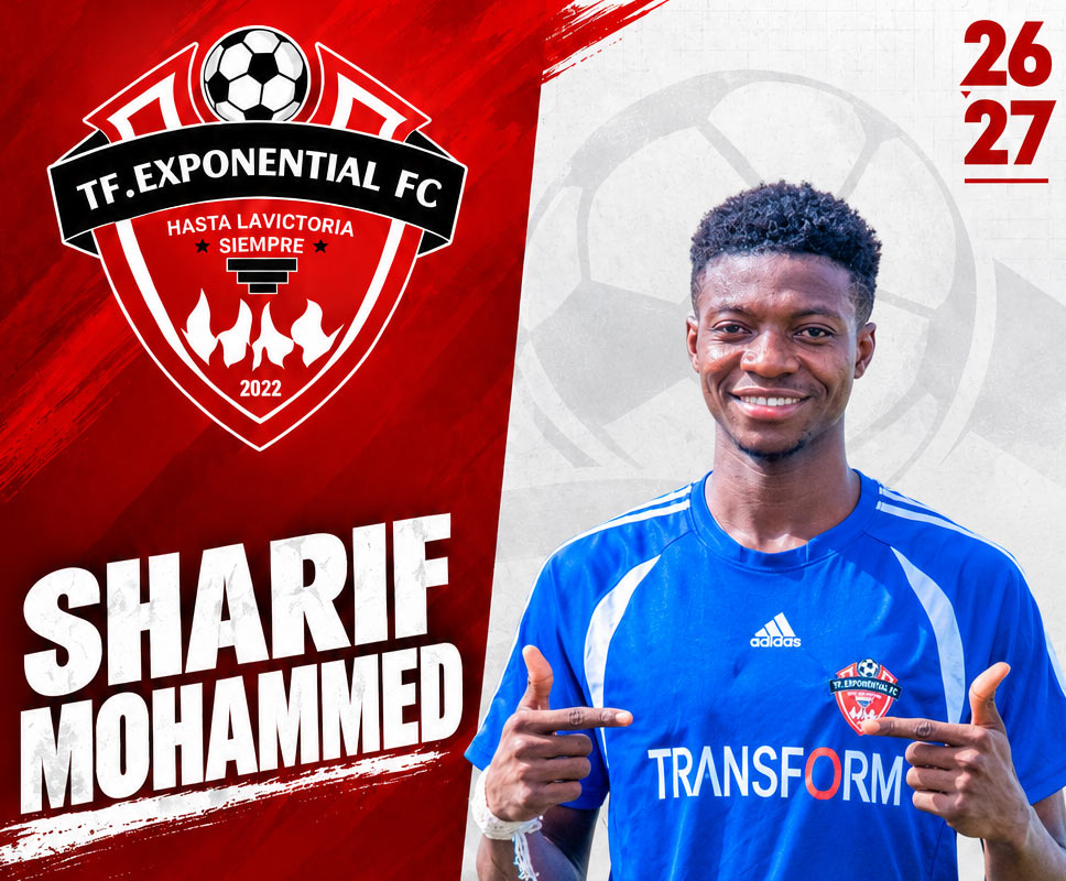 SHARIF MOHAMMED, #0 Defender for TF Exponential FC